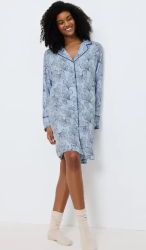 UNTUCKit Nightdresses*Triumph Boyfriend Fit Nightdress Light Blue