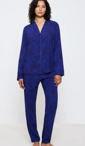 UNTUCKit Pyjamas*Triumph Boyfriend Fit Pyjama Set Blue