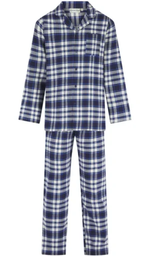UNTUCKit Nightwear*Walker Reid Checked Pyjama Blue