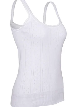 UNTUCKit Vests*Swan Camisole Cotton Vest White